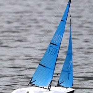 A sailboat is floating on the water.